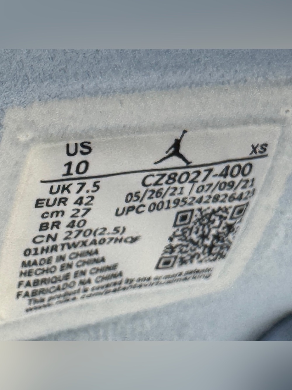 Nike Air Jordan Nola Slide Sandals  Celestine Blue CZ8027-400 Women’s Size 10 - Picture 9 of 9